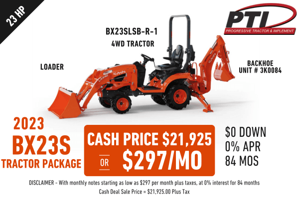 2023 Kubota BX23SLSB-R-1 Package Deal